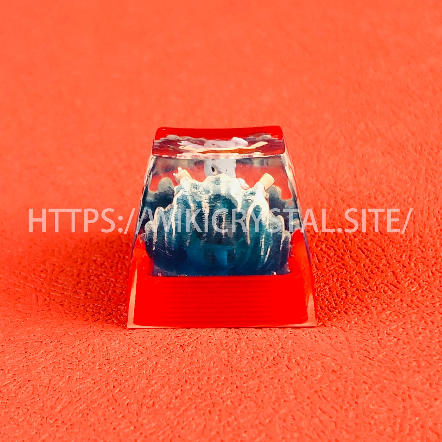 Pokémon Blastoise customized 1U keycap Pokémon keycap liquefied keycap craftsman keycap anime cherry MX keycap red keycap