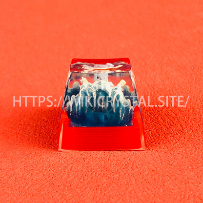 Pokémon Blastoise customized 1U keycap Pokémon keycap liquefied keycap craftsman keycap anime cherry MX keycap red keycap