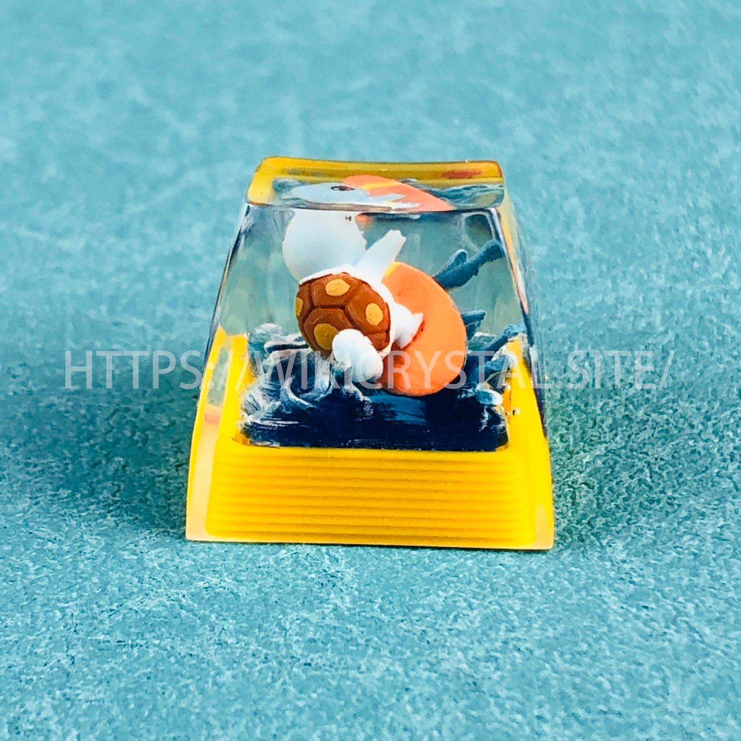 Pokemon Squirtle Custom 1U Keycap Pokemon Keycap Liquidate Keycap Artisan Keycap Anime Cherry MX Keycap, Yellow Keycap