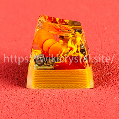 Vulpix Custom 1U Pokemon Keycap, Liquidate Artisan Anime Cherry MX Keycaps
