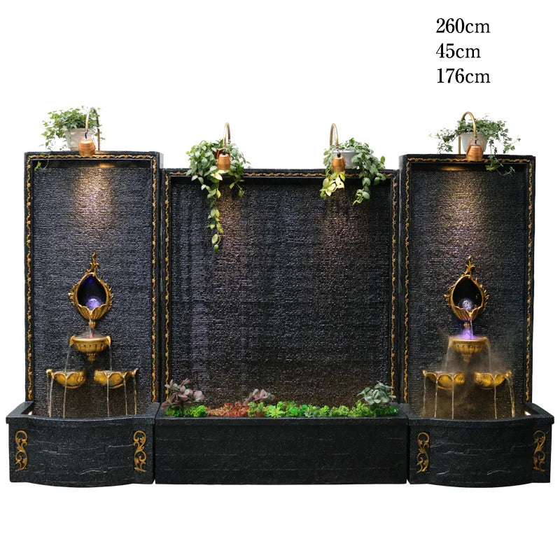 CHENYISHI Gran muro cortina de agua de estilo europeo Fuente de agua corriente Tienda de regalos de inauguración de la casa de Europa Cascadas al por mayor 