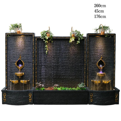CHENYISHI Gran muro cortina de agua de estilo europeo Fuente de agua corriente Tienda de regalos de inauguración de la casa de Europa Cascadas al por mayor 