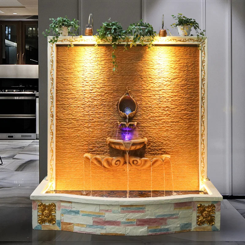 CHENYISHI Gran muro cortina de agua de estilo europeo Fuente de agua corriente Tienda de regalos de inauguración de la casa de Europa Cascadas al por mayor 