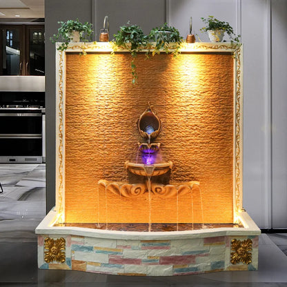 CHENYISHI Gran muro cortina de agua de estilo europeo Fuente de agua corriente Tienda de regalos de inauguración de la casa de Europa Cascadas al por mayor 