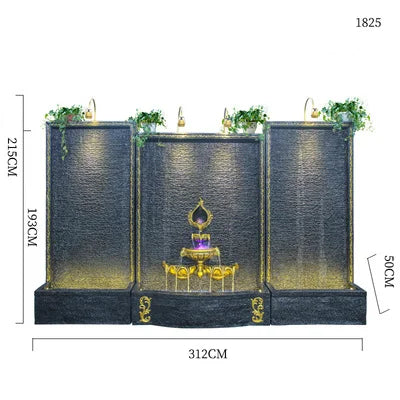 CHENYISHI Gran muro cortina de agua de estilo europeo Fuente de agua corriente Tienda de regalos de inauguración de la casa de Europa Cascadas al por mayor 