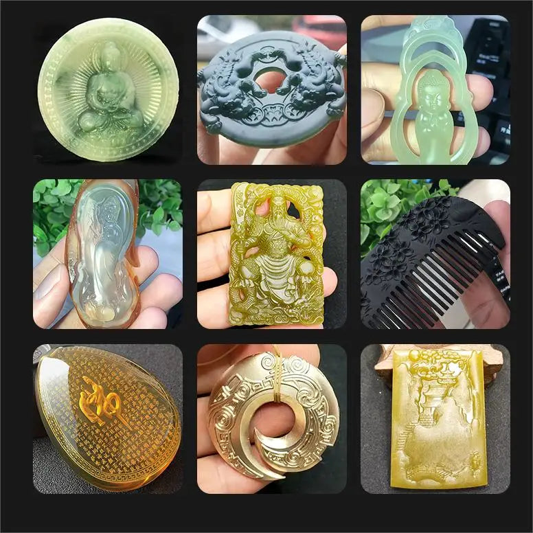 Máquina de grabado y tallado de joyas lapidario CNC de alta precisión FK30 para metal, oro, plata, jade y ágata 