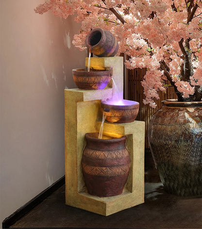 European Style Water Fountain Living Room Balcony Indoor Courtyard Garden Layout Nordic Decoration Landscape