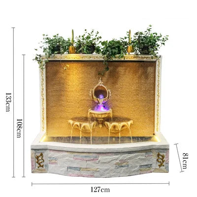 CHENYISHI Gran muro cortina de agua de estilo europeo Fuente de agua corriente Tienda de regalos de inauguración de la casa de Europa Cascadas al por mayor 