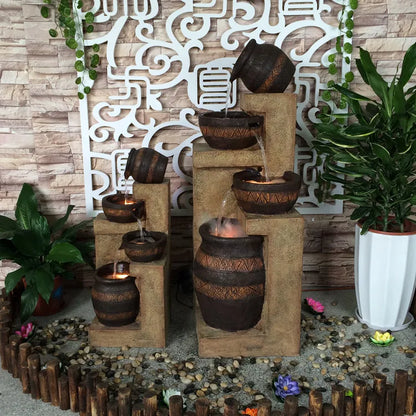 European Style Water Fountain Living Room Balcony Indoor Courtyard Garden Layout Nordic Decoration Landscape