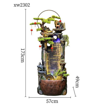 CHENYISHI Rockery Courtyard Water Curtain Fountain Wall Flowing Water Fountain Circulating Water Landscape Fish Tank Decoration