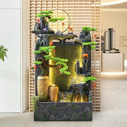 CHENYISHI Rockery Courtyard Water Curtain Fountain Wall Flowing Water Fountain Circulating Water Landscape Fish Tank Decoration