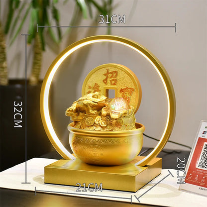 CHENYISHI Chinese Fortune-lubricating Water Ornaments Pixiu Living Room Shop Desktop Counter Landscape Indoor Fountain Entryway