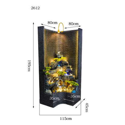 CHENYISHI Water Curtain Wall Flowing Water Wall Rockery Flowing Water Fountain Home Decoration Housewarming Gift