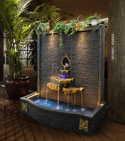 CHENYISHI Gran muro cortina de agua de estilo europeo Fuente de agua corriente Tienda de regalos de inauguración de la casa de Europa Cascadas al por mayor 