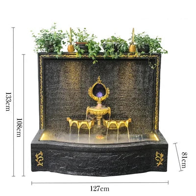 CHENYISHI Gran muro cortina de agua de estilo europeo Fuente de agua corriente Tienda de regalos de inauguración de la casa de Europa Cascadas al por mayor 