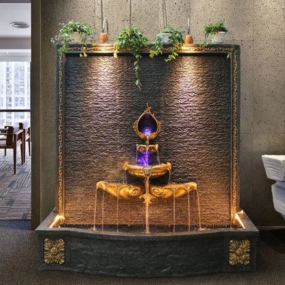 CHENYISHI Gran muro cortina de agua de estilo europeo Fuente de agua corriente Tienda de regalos de inauguración de la casa de Europa Cascadas al por mayor 