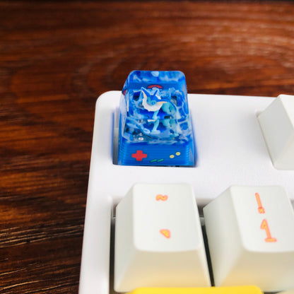 Pokemon Vaporeon 1U Keycaps, Custom Pokemon Keycap, Vaporeon Keycap, Cute FILCO Keycap, Artisan Keycap Anime, Cherry MX Keycaps
