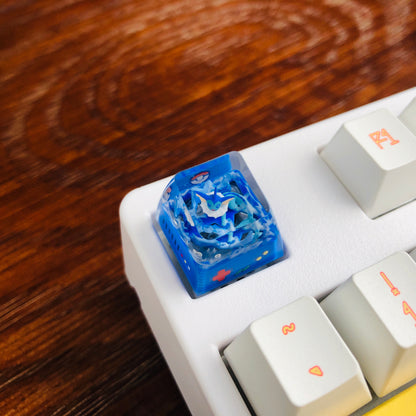Pokemon Vaporeon 1U Keycaps, Custom Pokemon Keycap, Vaporeon Keycap, Cute FILCO Keycap, Artisan Keycap Anime, Cherry MX Keycaps
