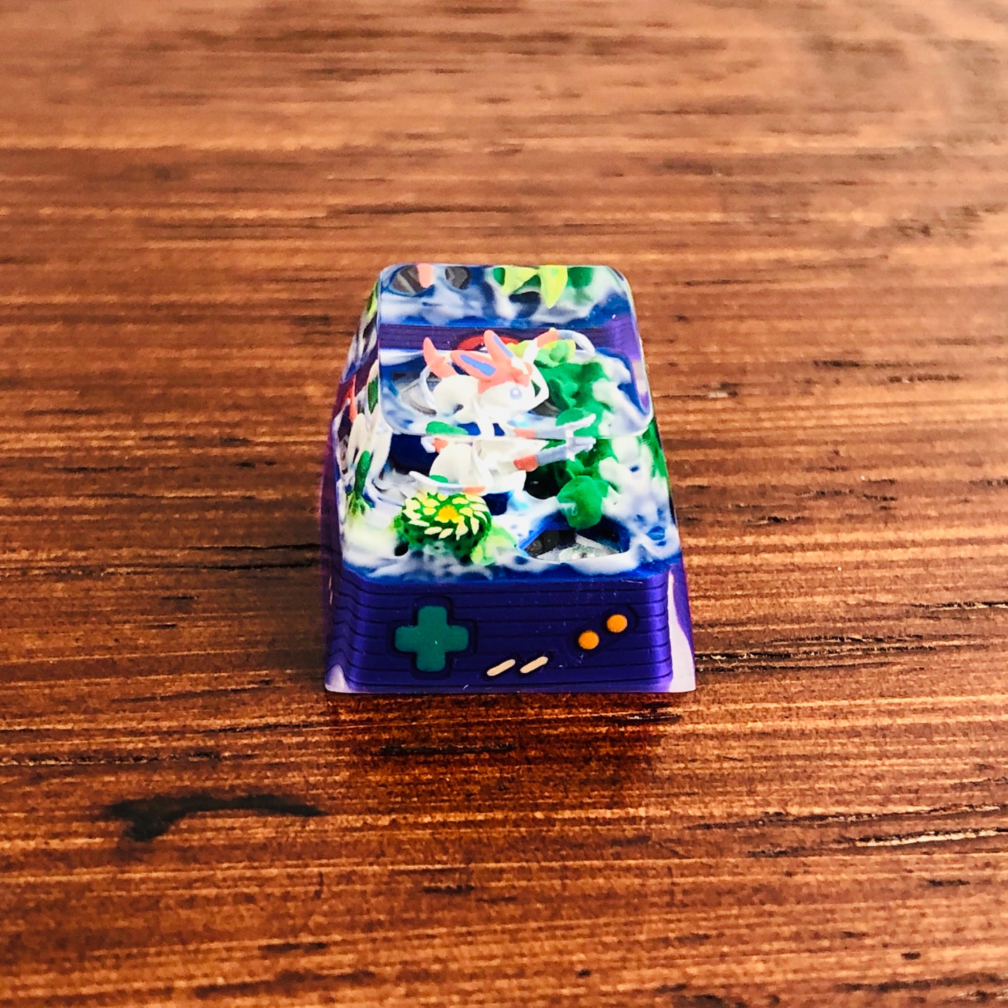 Sylveon Custom 1U Keycaps, Pokemon Keycap,Sylveon Keycap Cute FILCO Keycap, Artisan Keycap Anime, Cherry MX Keycaps