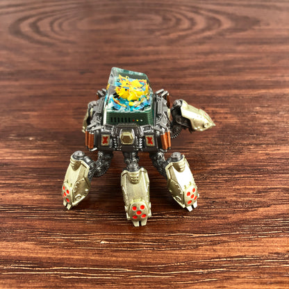 Resin keycap transporter mecha keycap display stand ornaments keycap storage device mecha decorations,Light gold
