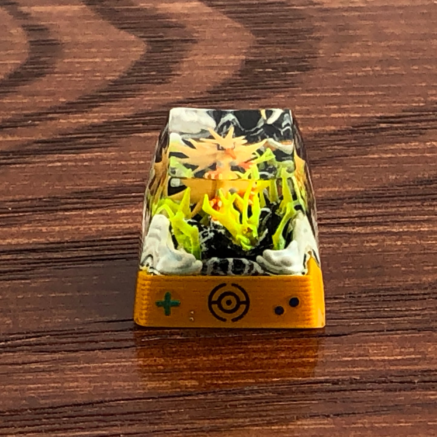 Zapdos Custom 1U Keycaps Pokemon Keycap Cute FILCO Keycap Zapdos Keycap Artisan Keycap Anime Cherry MX Keycaps