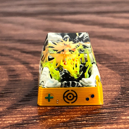 Zapdos Custom 1U Keycaps Pokemon Keycap Cute FILCO Keycap Zapdos Keycap Artisan Keycap Anime Cherry MX Keycaps