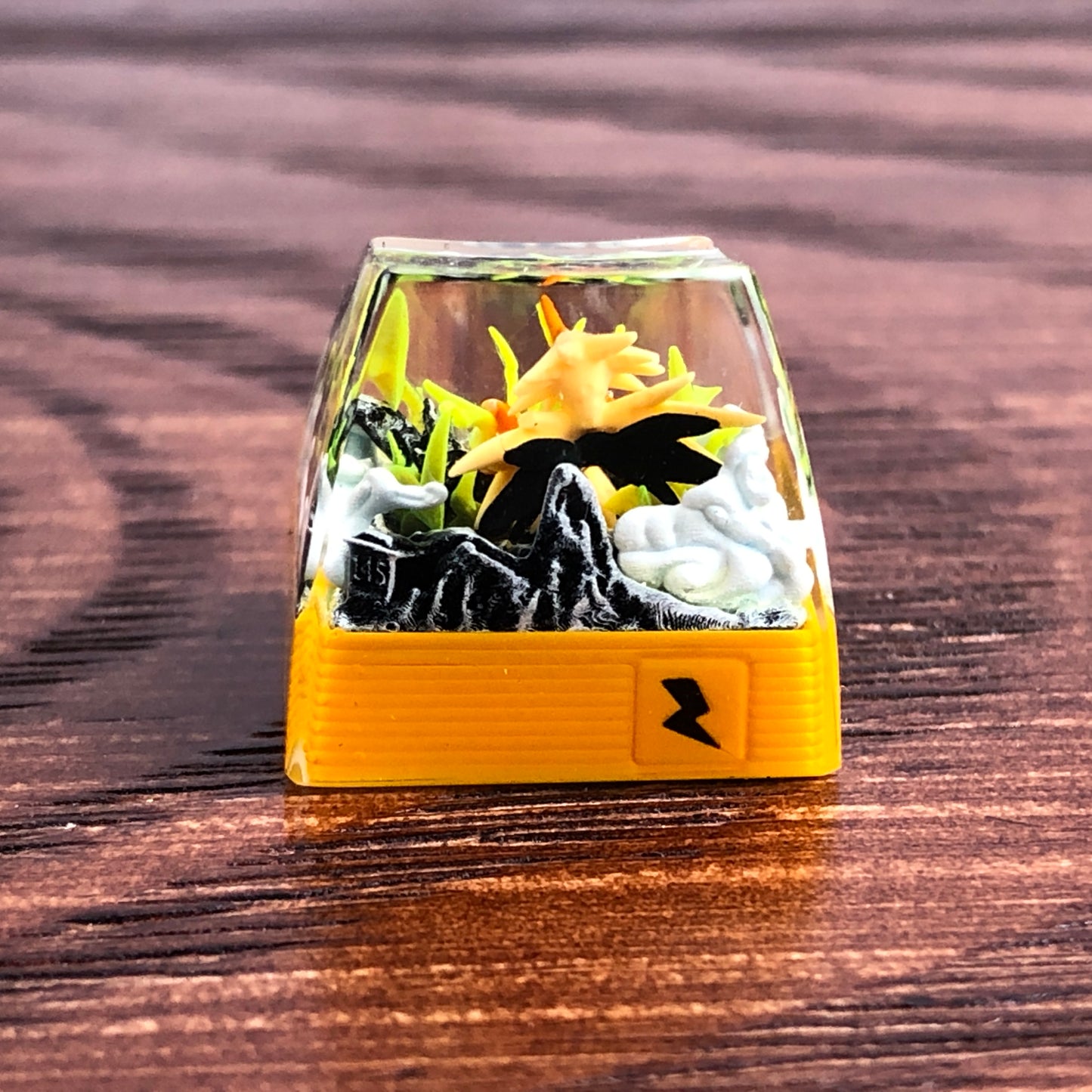 Zapdos Custom 1U Keycaps Pokemon Keycap Cute FILCO Keycap Zapdos Keycap Artisan Keycap Anime Cherry MX Keycaps