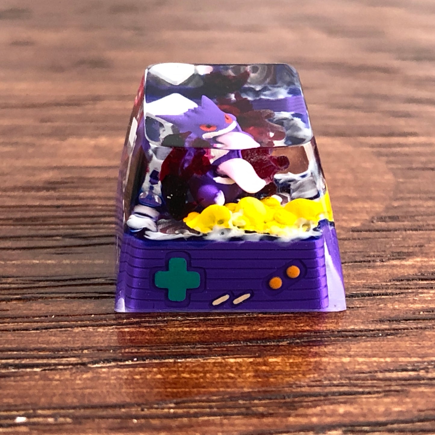 Pokemon Gengar Custom 1U Keycaps Pokemon Keycap Liquidate keycap Artisan Keycap Anime Cherry MX Keycaps