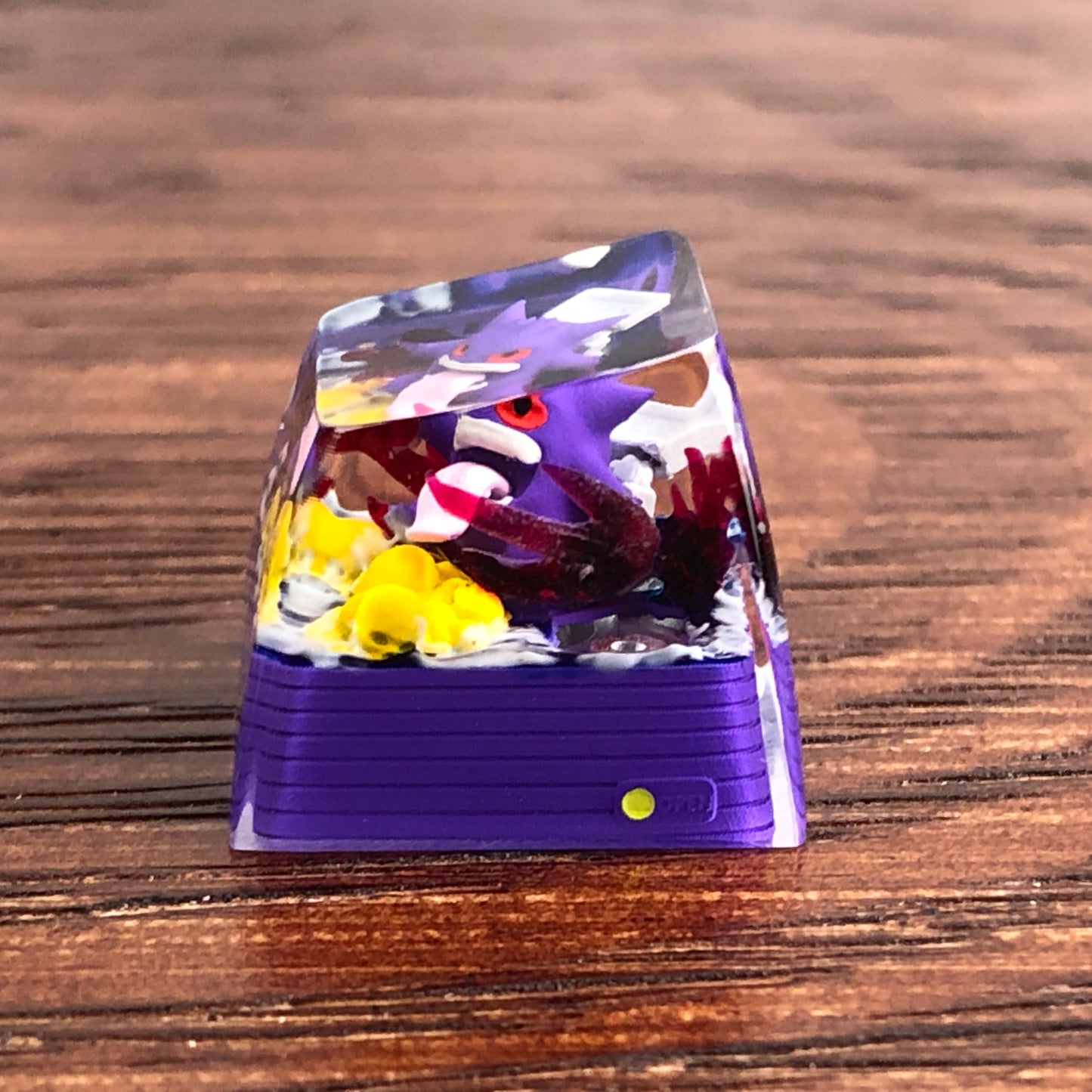 Pokemon Gengar Custom 1U Keycaps Pokemon Keycap Liquidate keycap Artisan Keycap Anime Cherry MX Keycaps