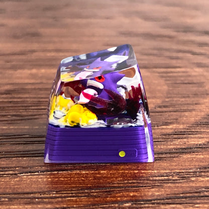 Pokemon Gengar Custom 1U Keycaps Pokemon Keycap Liquidate keycap Artisan Keycap Anime Cherry MX Keycaps