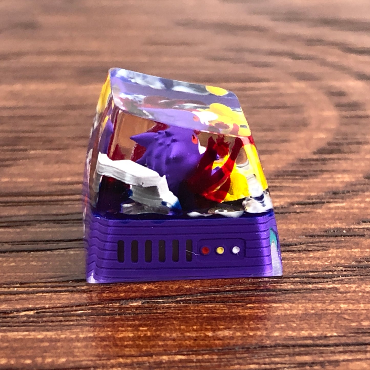 Pokemon Gengar Custom 1U Keycaps Pokemon Keycap Liquidate keycap Artisan Keycap Anime Cherry MX Keycaps