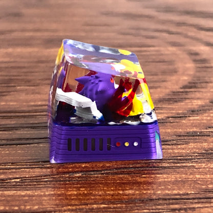 Pokemon Gengar Custom 1U Keycaps Pokemon Keycap Liquidate keycap Artisan Keycap Anime Cherry MX Keycaps