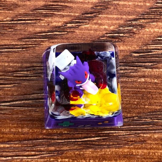 Pokemon Gengar Custom 1U Keycaps Pokemon Keycap Liquidate keycap Artisan Keycap Anime Cherry MX Keycaps