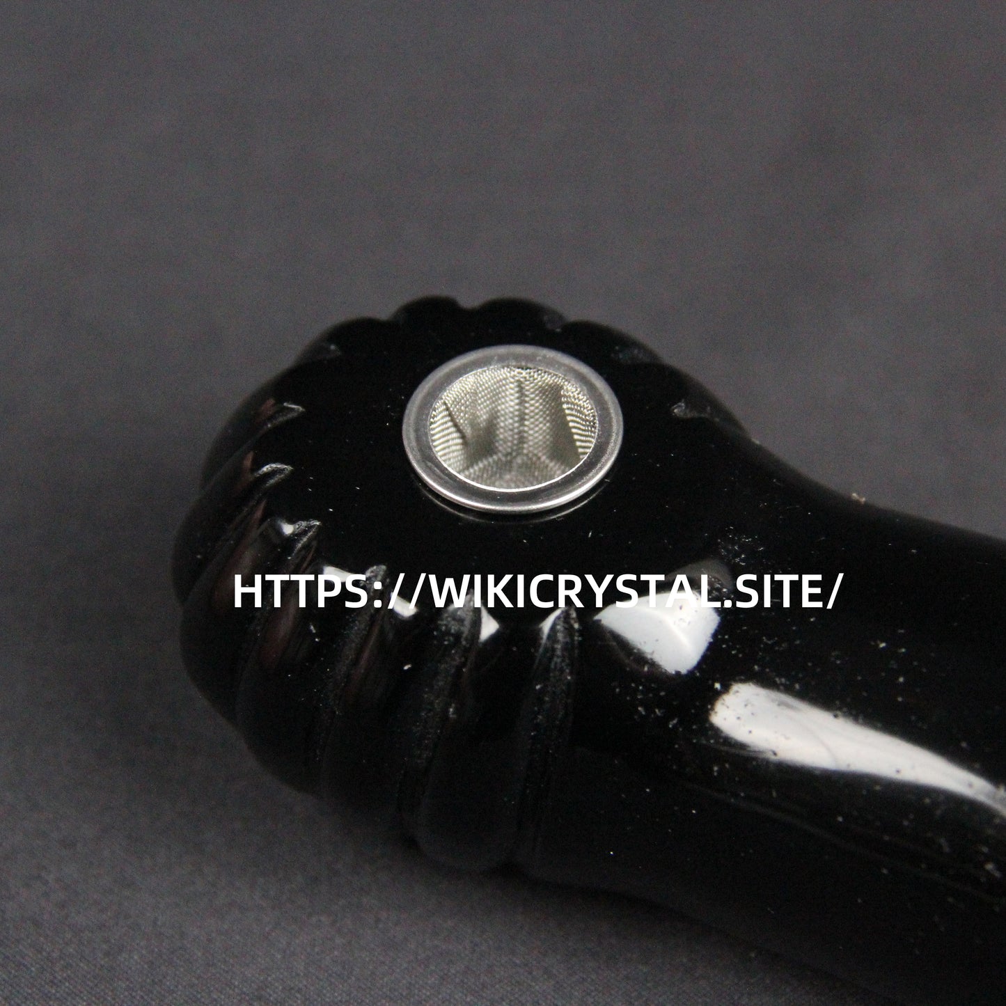 Obsidian Crystal Penis Pipe