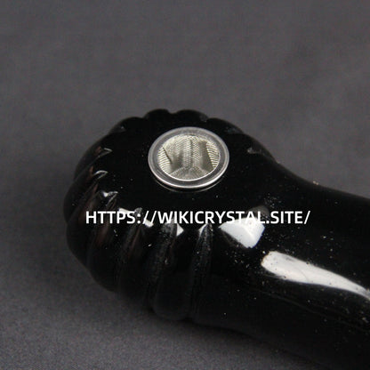 Obsidian Crystal Penis Pipe
