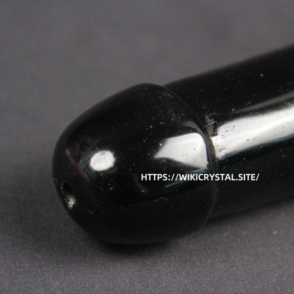 Obsidian Crystal Penis Pipe