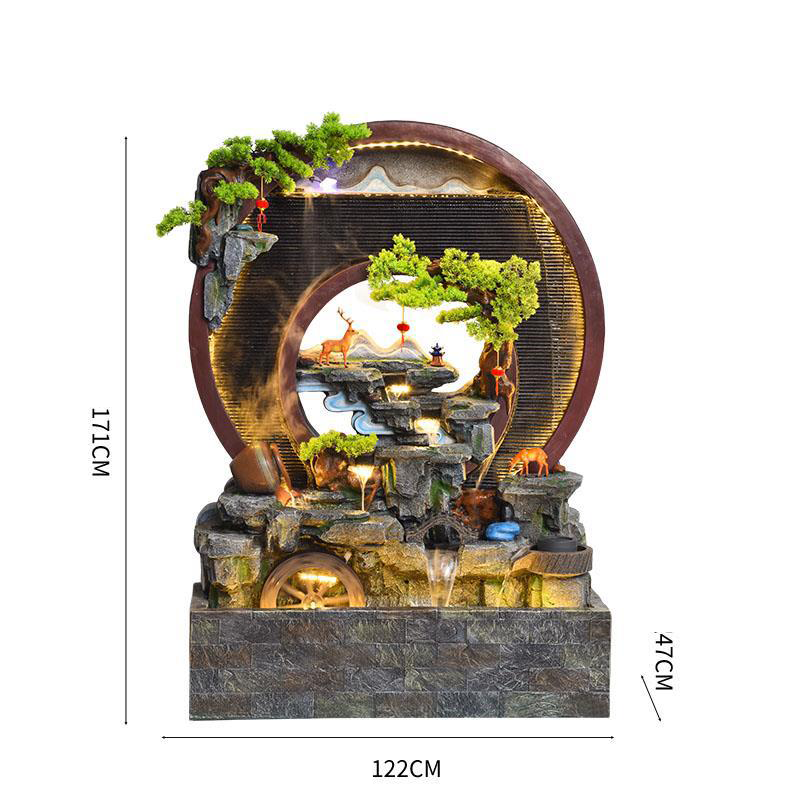 CHENYISHI Large Water Curtain Wall Flowing Water Screen Entrance Decoration Office Feng Shui Company Club Opening Decoration WaterFountain