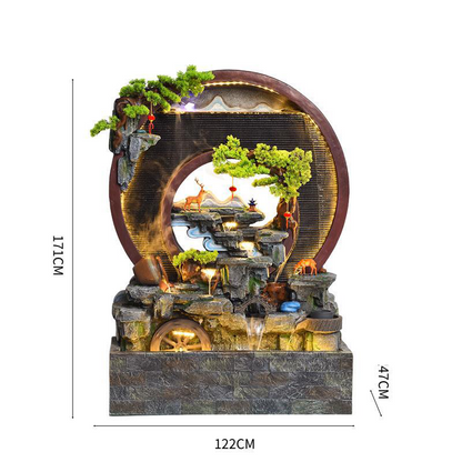 CHENYISHI Large Water Curtain Wall Flowing Water Screen Entrance Decoration Office Feng Shui Company Club Opening Decoration WaterFountain