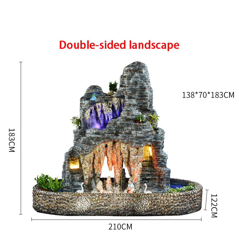 CHENYISHI Partition Large Rockery Water Landscape Garden Courtyard Office Floor-standing Ornaments New Chinese Style Waterfalls