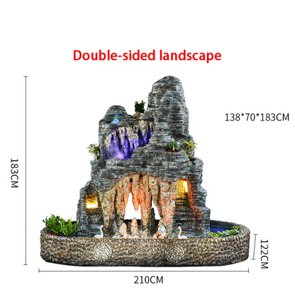 CHENYISHI Partition Large Rockery Water Landscape Garden Courtyard Office Floor-standing Ornaments New Chinese Style Waterfalls