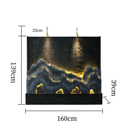 CHENYISHI Large Rockery Flowing Water Fountain Water Curtain Wall Partition Screen Courtyard Fish Pond Hotel Fortune-making Ornament