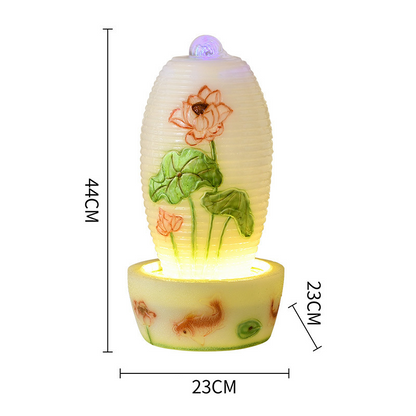 CHENYISHI Lucky Egg Flowing Water Fountain Opening Ornament European Modern Creative Living Room Indoor Desktop Waterscape