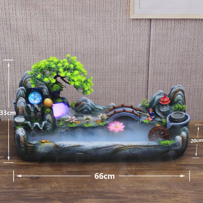 CHENYISHIWholesale Modern Minimalist Housewarming Living Room TV Cabinet Long Rockery Flowing Water Fountain Home Decoration Ornament