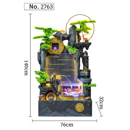 CHENYISHI Large Rockery Flowing Water Ornaments Circulating Water Living Room Hotel Courtyard Floor Landscape Fountain Fish Tank