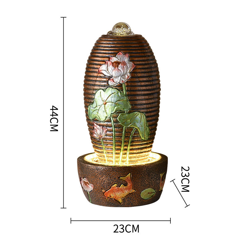 CHENYISHI Lucky Egg Flowing Water Fountain Opening Ornament European Modern Creative Living Room Indoor Desktop Waterscape