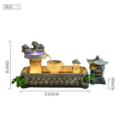 Stone grinding Pixiu to attract wealth floor-standing ornaments