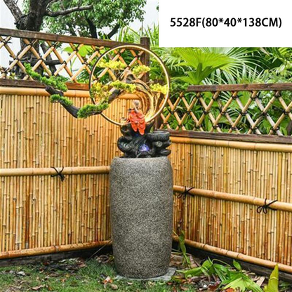 CHENYISHI Feng Shui Wheel Courtyard Rockery Flowing Water Landscape Fountain Ornaments Balcony Fish Pond Landscaping Zen Garden