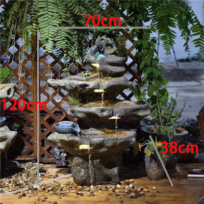 CHENYISHI Partition Large Rockery Water Landscape Garden Courtyard Office Floor-standing Ornaments New Chinese Style Waterfalls