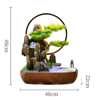 CHENYISHI Wholesale Flowing Water Fountain Rockery Waterscape Ornaments Circulating Water Office Wealth Decoration Housewarming Gift
