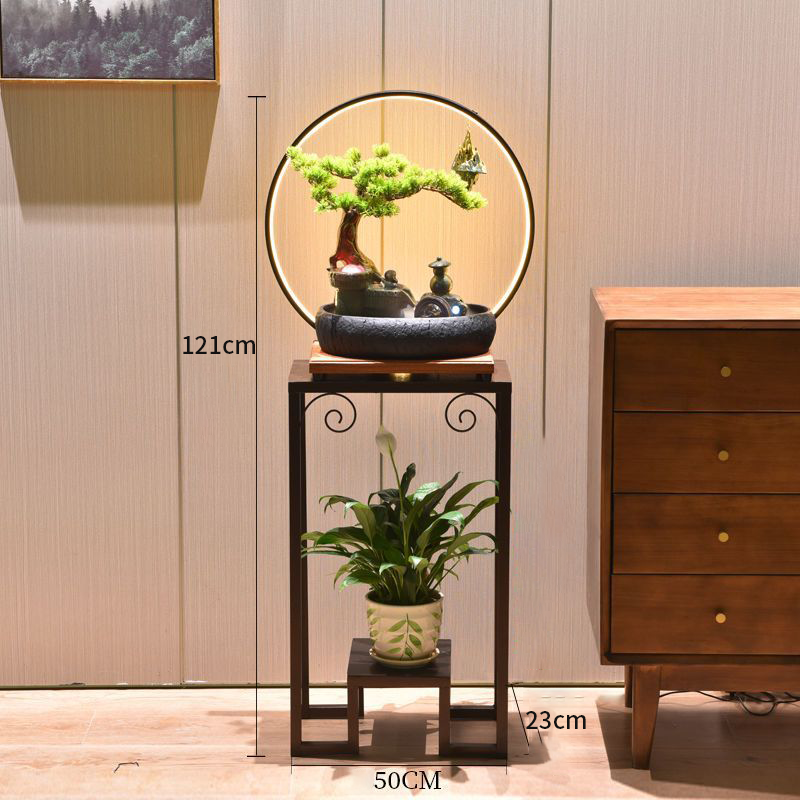 CHENYISHIRockery fountain Flowing Water Ornaments Circulating Water Feature Office Living Room Basin landscape Feng Shui Fortune